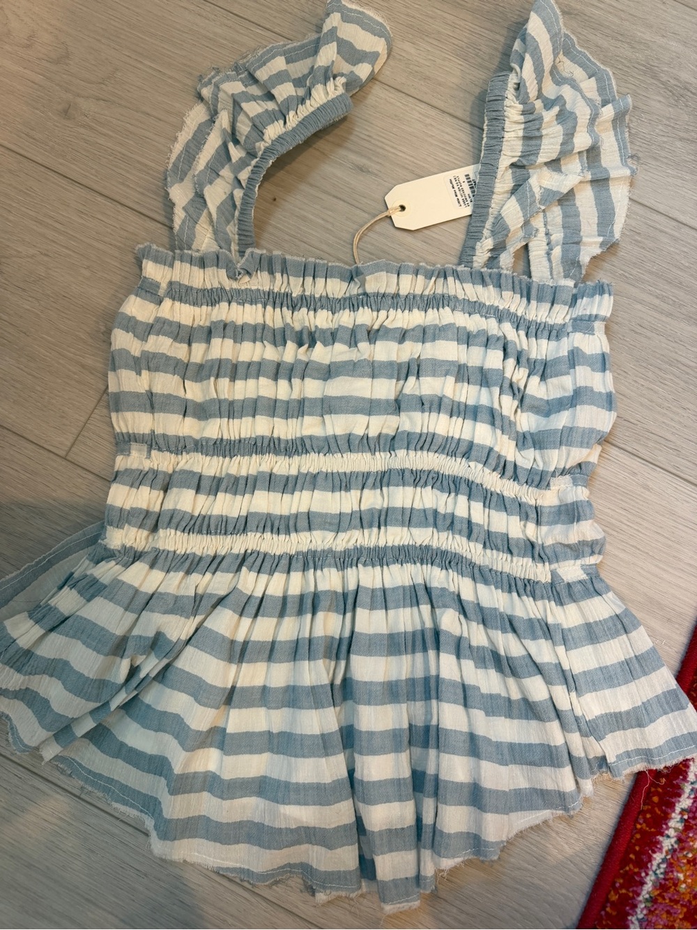 Smocked Ruffle Tank - Picture 4 of 5